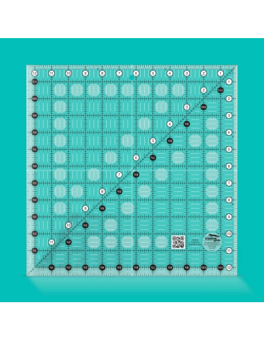 Quiltliniaal vierkant 12,5" x 12,5" Creative Grids