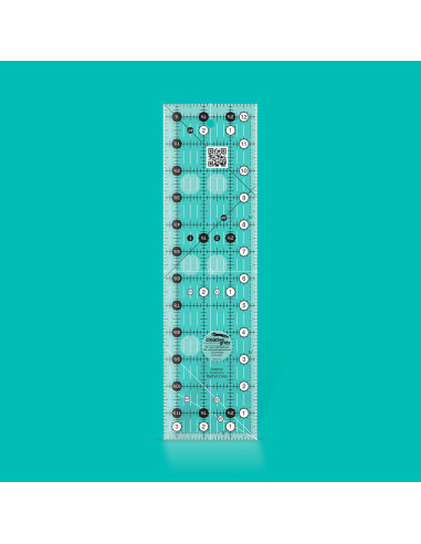 Rechthoekige quiltliniaal 3,5" x 12,5" Creative Grids