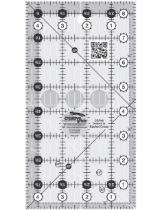 Rechthoekige quiltliniaal 4.5" x 8.5" Creative Grids