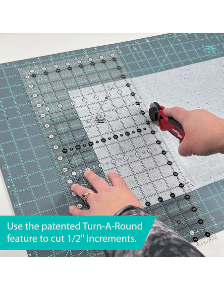 Rechthoekige quiltliniaal 4.5" x 8.5" Creative Grids