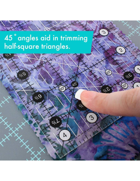 Rechthoekige quiltliniaal 4.5" x 8.5" Creative Grids