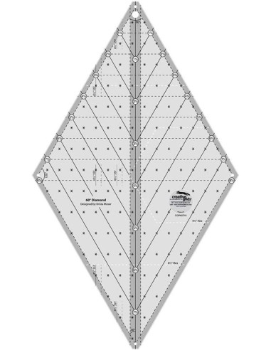 Diamant 60° quiltliniaal Creative Grids