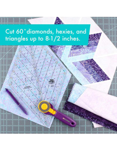 Diamant 60° quiltliniaal Creative Grids 2