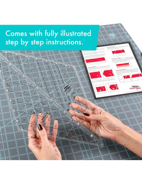 Diamant 60° quiltliniaal Creative Grids