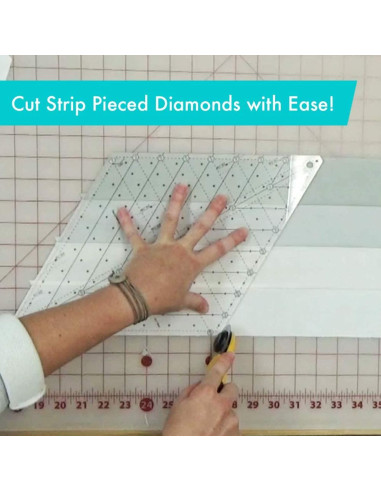 Diamant 60° quiltliniaal Creative Grids
