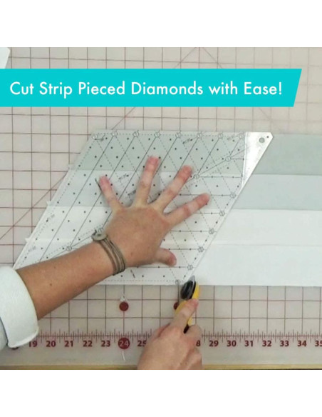 Diamant 60° quiltliniaal Creative Grids