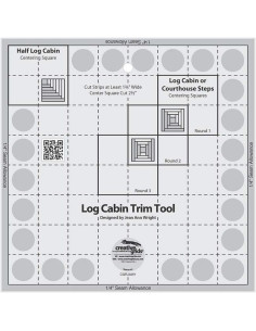8" Log Cabin Trim Tool Creative Grids-regel