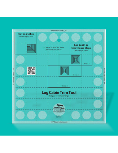 8" Log Cabin Trim Tool Creative Grids-regel