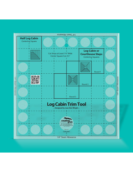 8" Log Cabin Trim Tool Creative Grids-regel