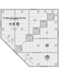 12" Skinny Pineapple Trim Tool Creative Grids Liniaal