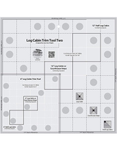 Log Cabin Trim Tool Two Creative Grids liniaal
