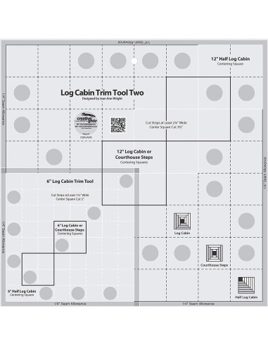 Log Cabin Trim Tool Two Creative Grids liniaal
