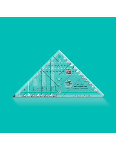 4-in-1 driehoek liniaal Creative Grids