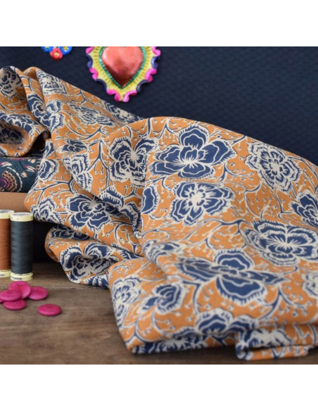 Viscose stof Neela biscuit - Singulière door Cousette