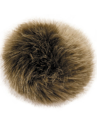 Imitatiebont pompon 10 cm - Olijf