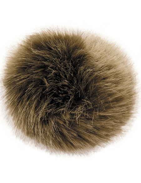 Imitatiebont pompon 10 cm - Olijf