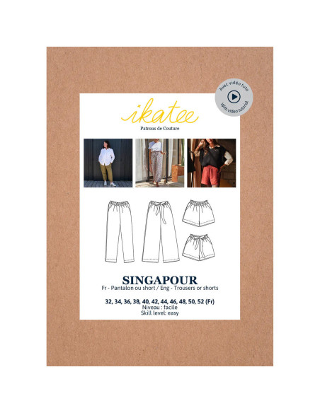 Broek- en shortpatroon Singapore - Ikatee