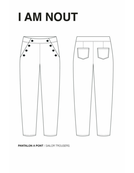 Patroon van broek Nout - I am patterns