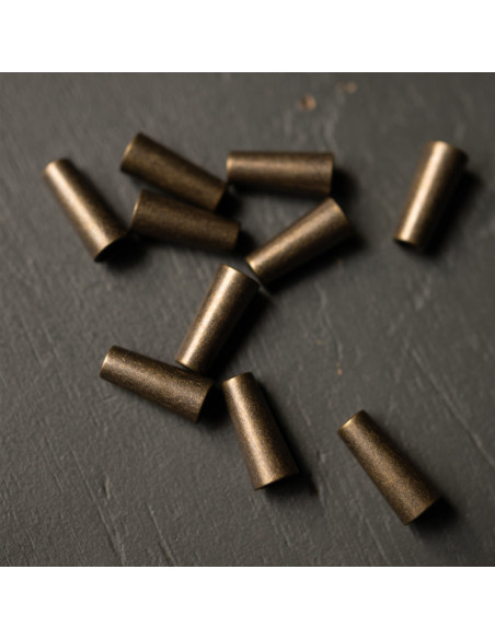 Oude messing metalen koordstop Merchant & Mills