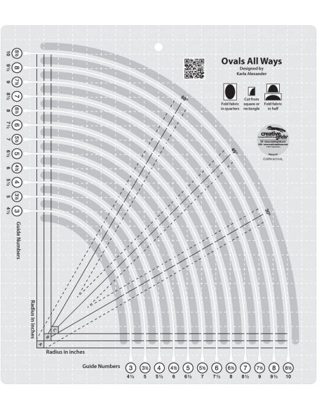 Ovaal All Ways Creative Grids Liniaal