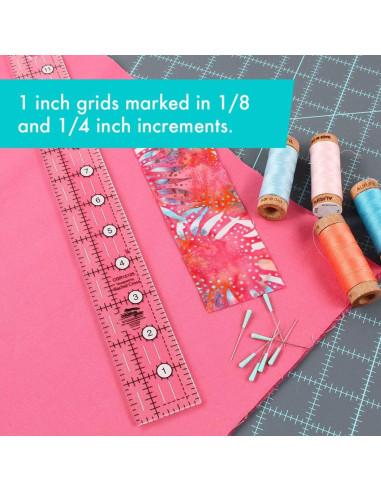 Rechthoekige quiltliniaal 1,5" x 12,5" Creative Grids