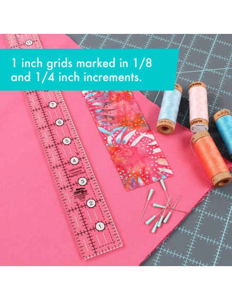 Rechthoekige quiltliniaal 1,5" x 12,5" Creative Grids