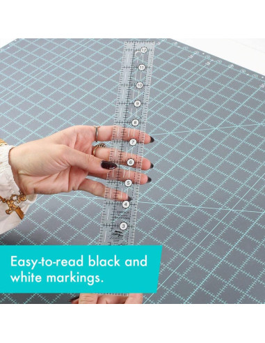 Rechthoekige quiltliniaal 1,5" x 12,5" Creative Grids