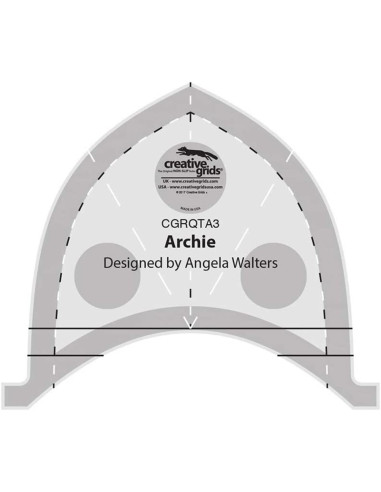 Archie Machine Quilting Tool Creative Grids-regel
