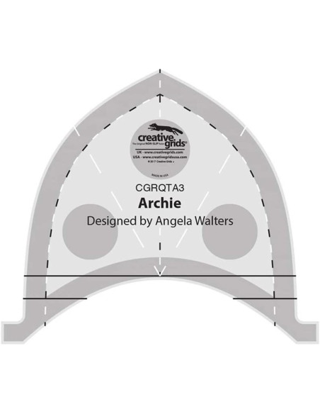 Archie Machine Quilting Tool Creative Grids-regel