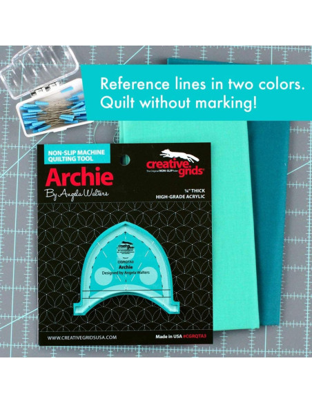 Archie Machine Quilting Tool Creative Grids-regel