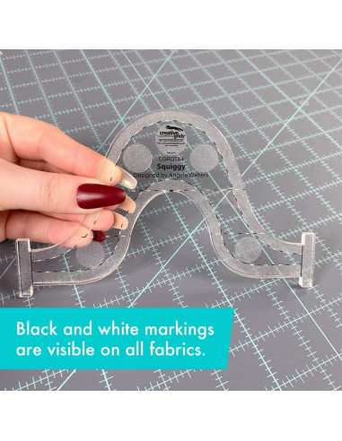 Squiggy Machine Quilting Tool Creative Grids Liniaal