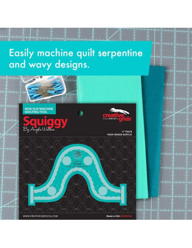 Squiggy Machine Quilting Tool Creative Grids Liniaal