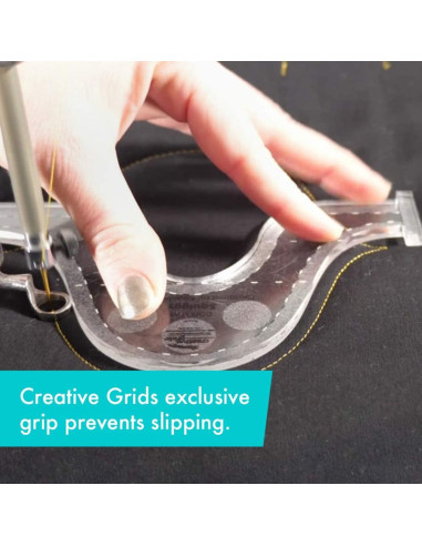 Squiggy Machine Quilting Tool Creative Grids Liniaal