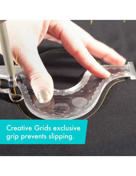 Squiggy Machine Quilting Tool Creative Grids Liniaal