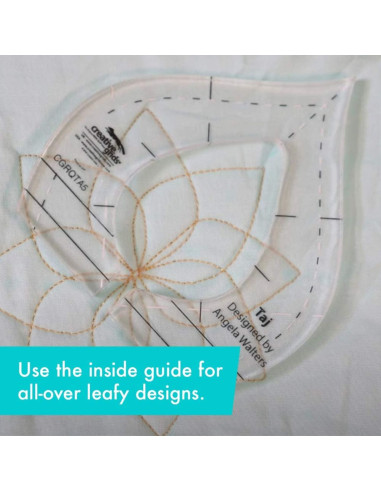 Taj Machine Quilting Tool Creative Grids-regel