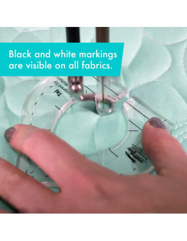 Taj Machine Quilting Tool Creative Grids-regel
