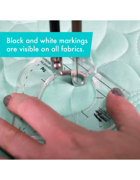 Taj Machine Quilting Tool Creative Grids-regel