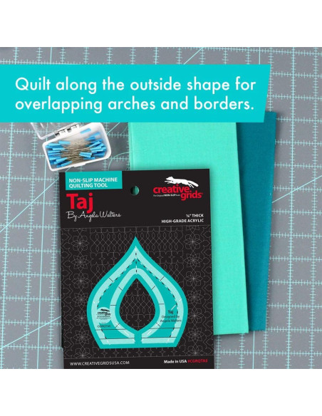 Taj Machine Quilting Tool Creative Grids-regel