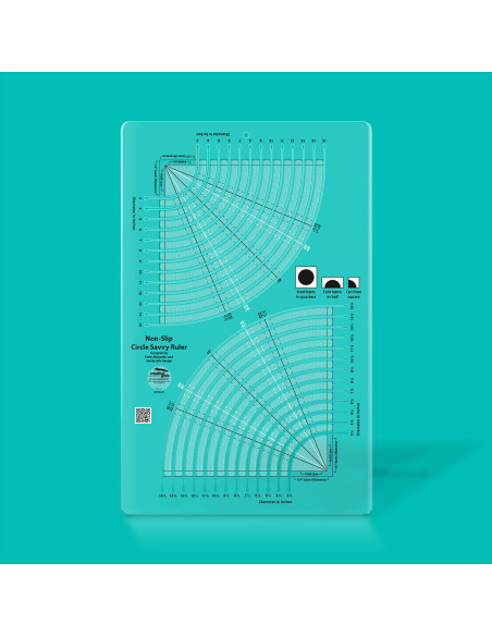 Circle Savvy Liniaal 11.75" x 18.5" Creative Grids