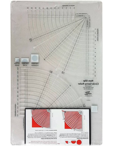 Circle Savvy Liniaal 11.75" x 18.5" Creative Grids