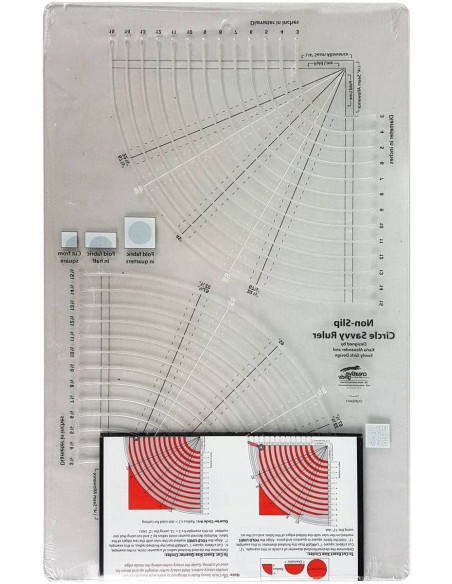 Circle Savvy Liniaal 11.75" x 18.5" Creative Grids