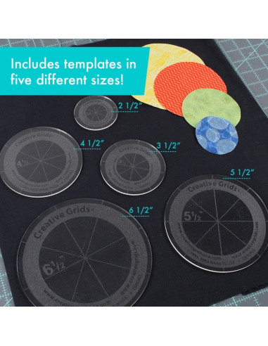 Set van 5 cirkelregels Creative Grids