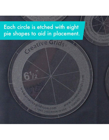 Set van 5 cirkelregels Creative Grids