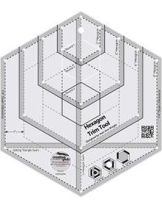 Hexagonale liniaal Trim Tool Creative Grids