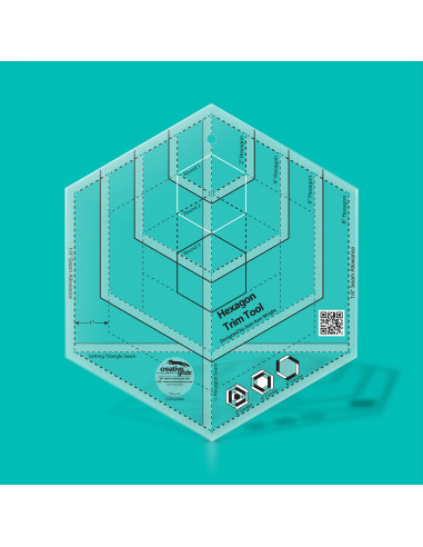 Hexagonale liniaal Trim Tool Creative Grids