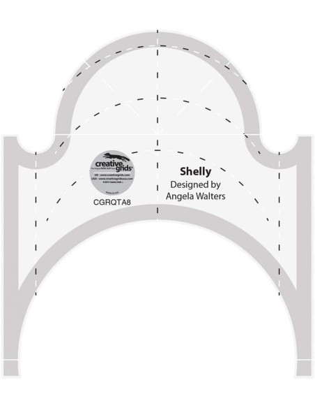 Shelly Machine Quilting Tool Creative Grids Liniaal