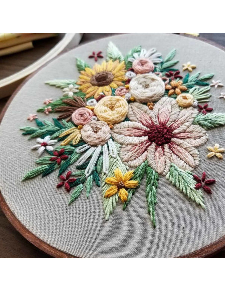 Borduurpakket - Bloemenoogst