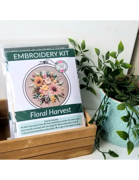 Borduurpakket - Bloemenoogst