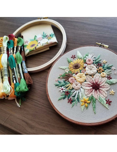 Borduurpakket - Bloemenoogst