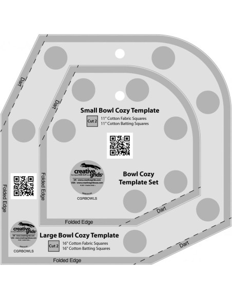 Regel Bowl Cozy Template Set Creative Grids
